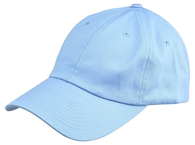 Dalix Unisex Unstructured Cotton Cap Adjustable Plain Hat