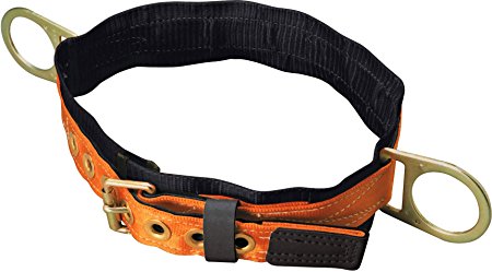 Miller Titan by Honeywell T3320/SAF Tongue Buckle Body Belt with Side D-Rings and 3-Inch Back Pad, Small