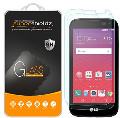 [2-Pack] Supershieldz for LG K3 Tempered Glass Screen Protector, Anti-Scratch, Anti-Fingerprint, Bubble Free, Lifetime Replacement Warranty