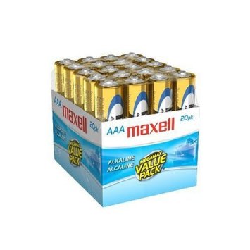 Maxell 723849 LR03 20MP AAA Cell 20-Pack Brick Battery