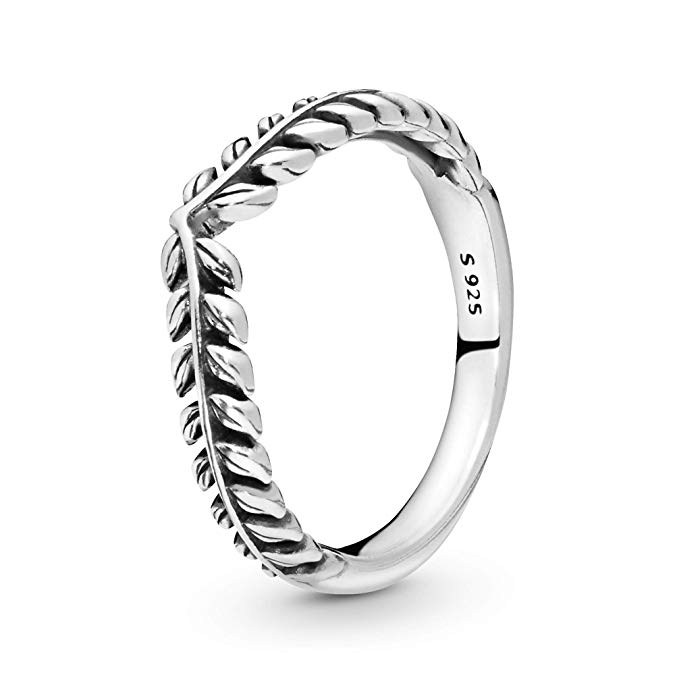 Pandora Jewelry - Wheat Grains Wishbone Ring for Women in Sterling Silver