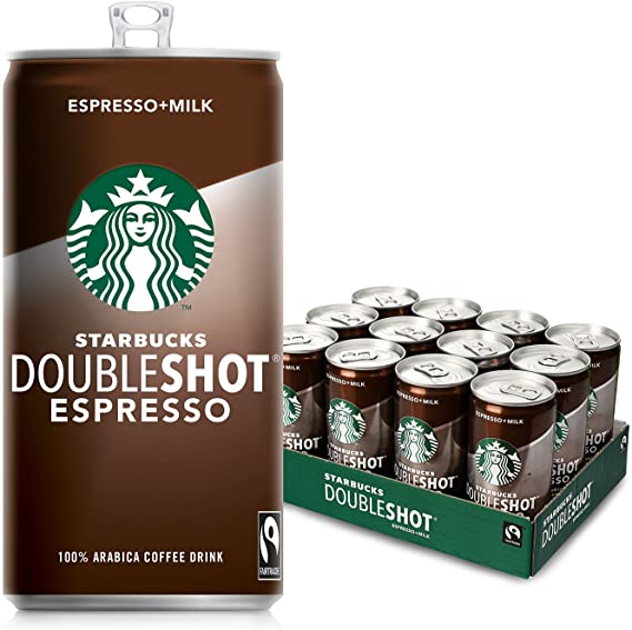 Starbucks Doubleshot Espresso Drinks 200 ml (Pack of 12)