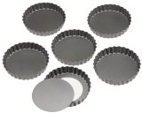 Wilton Perfect Results 475 Inch Round TartQuiche Pan Set of 6