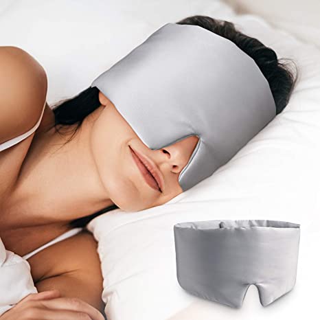 Unimi Silk Sleep Mask, 2021 New Mulberry Silk Eye Mask for Men and Women, Ultra Smooth & Soft 100% Blackout Sleep Eye Mask with Adjustable Headband for All Night Sleep, Travel & Nap