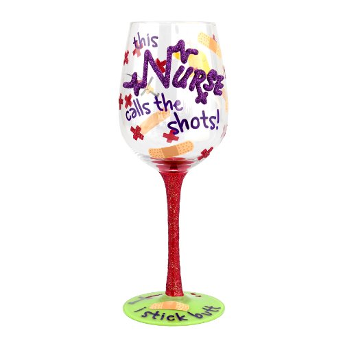 Top Shelf “I Stick Butt” Wine Glass – Novelty Gift for a Nurse