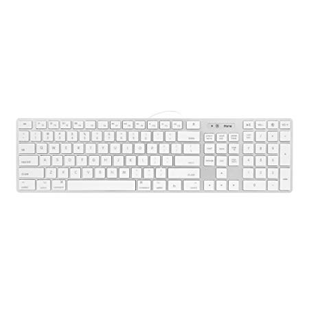 iHome Full Size Mac Keyboard - Apple iOS Mac iMac Windows Desktop PC Laptop - Wired