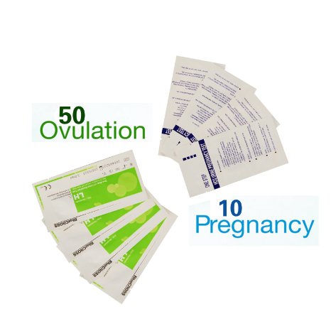 ChoiceMMed 50 (LH) Ovulation & 10 (HCG) Pregnancy Test Strips