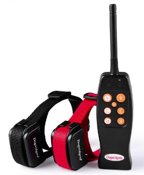 Dogwidgets DW-16 Rechargeable Remote 2 Dog Training Shock and Vibration Collar