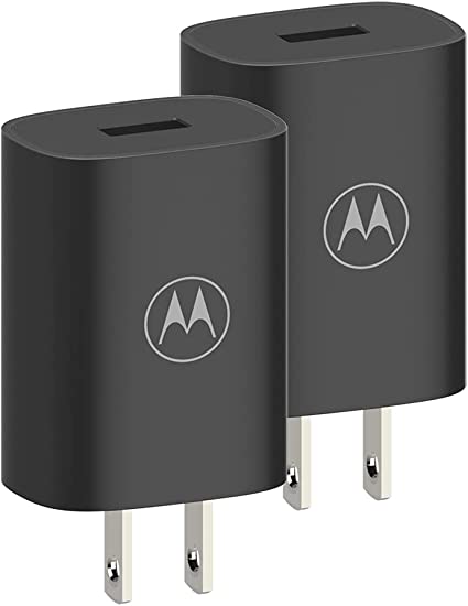 Motorola (2-Pack) TurboPower Flip Charger- 18W QC3.0 - Turbo for Motorola Razr, Edge/Edge , One 5G/5G Ace, Moto G Power/Stylus/Play [No Cable], Black, (SC-71)