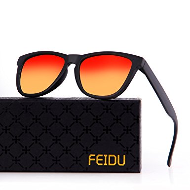 FEIDU Polarized Men Wayfarer Sunglasses Classic Mirror Eyewear Unisex FD 0628