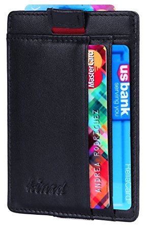 Slim Wallet RFID Front Pocket Wallet Minimalist Secure Thin Credit Card Holder