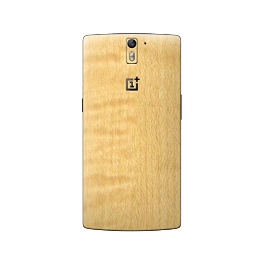 Cruzerlite Wood Skin for the OnePlus One - Retail Packaging - Curly Maple (Back Only)