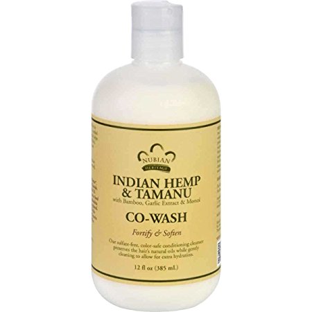 Indian Hemp & Tamanu CO-Wash Nubian Heritage 12 oz Liquid