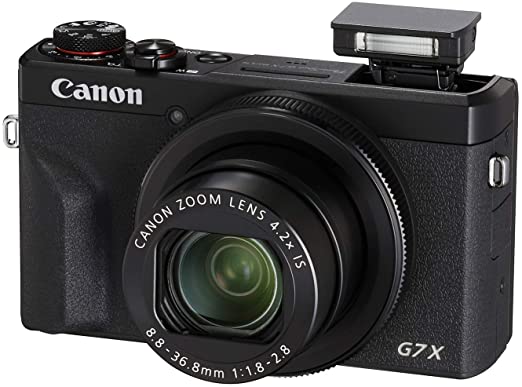 Canon PowerShot Digital Camera [G7 X Mark III] with Wi-Fi & NFC, LCD Screen and 4K Video - Black (Renewed)