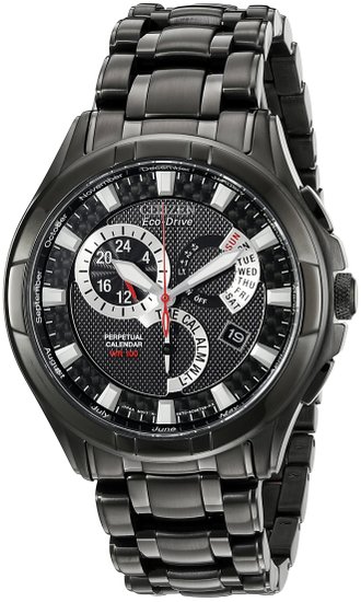 Citizen Men's BL8097-52E Eco-Drive "Calibre 8700" Black Ion-Plated Stainless Steel Watch