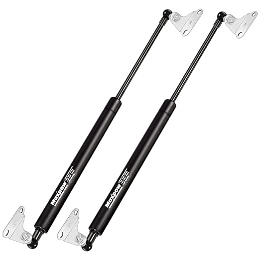 Maxpow 15 inch 80 lb Gas Spring Struts with L-Type Mounting Brackets, 15" 80 Pound Lift Support Springs for Window/Basement Door/Trap Door/Awning (Applicable for 64-88 lbs Lids)