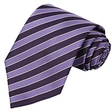 KissTies Tall Men Navy Extra Long Tie Blue Striped Necktie   Gift Box(63'' XL)