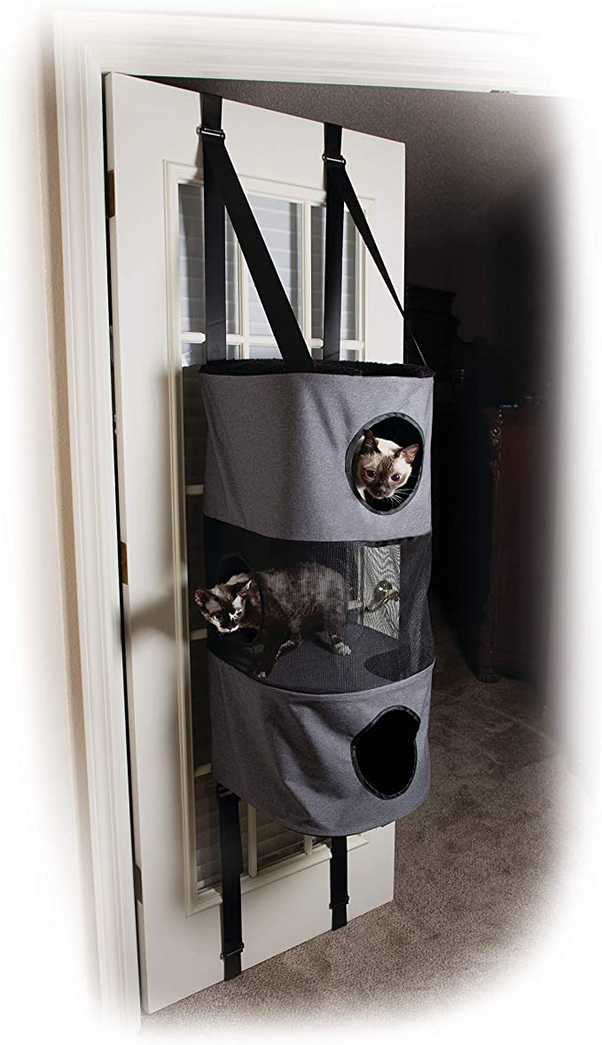 K&H Pet Products Hangin' Cat Condo Door Mounted Cat Furniture Cat Tree