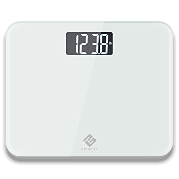 Etekcity 4.3 Inch Display Ultra Wide Digital Bathroom Scale, 440 Pounds, White