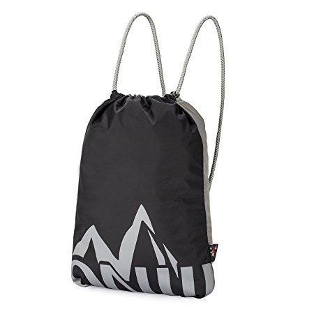 Gym Sack, GOLDSTAR Nylon Training Gymsack Gym Sackpack Bag Drawstring Backpack Light Sport Bags Pack for Men & Women