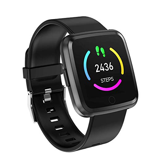 Smart Watch with Blood Pressure Monitor, Heart Rate Blood Oxygen Monitoring, Fitness Step Tracker, IP67 Waterproof Smartwatches for Ios Android Phones, Pedometer Step Calories Counter for Men Women