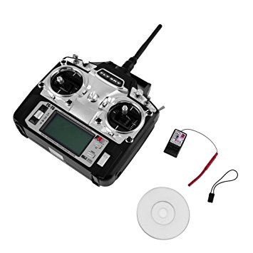 RCmall Flysky FS-T6 Radio Control 2.4G 6 Channel Transmitter Receiver for RC Helicopter
