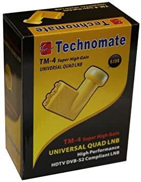Technomate TM-4 0.1 dB Universal Quad Super High Gain LNB
