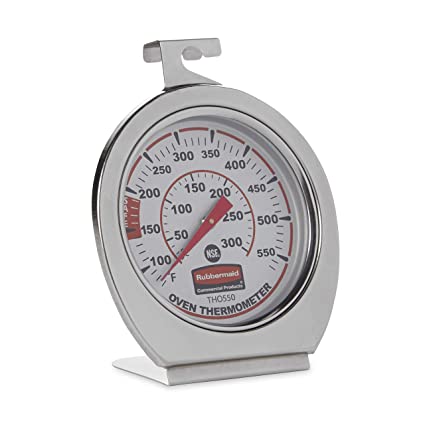 Rubbermaid Commercial Products Stainless Steel Instant Read Oven/Grill/Smoker Monitoring Thermometer