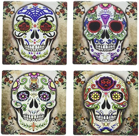 Sugar Skull Spirit Coaster Set of 4