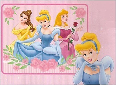 Disney Princess Blanket Fleece Throw "Beautiful Dreamers"