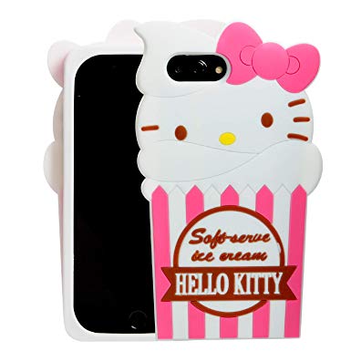 iPhone X Case,Phenix-Color 3D Cute Cartoon Soft Silicone Melody Hello Kitty Love Bear Gel Back Cover Case for iPhone X (#56)