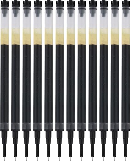 PILOT Pen Precise V7 RT Liquid Ink Refill For Retractable Pens, Fine Point, 0.7mm, Black Ink, 12-Pack