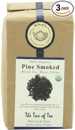 The Tao of Tea Pine Smoked Black, 8-Ounce Bags (Pack of 3)