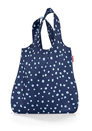 reisenthel Mini Maxi Shopper Reuseable Shopping Bag, Spots Navy