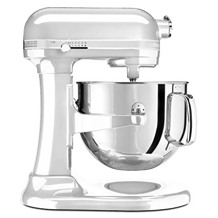 KitchenAid KSM7586PFP 7-Quart Pro Line Stand Mixer Frosted Pearl White