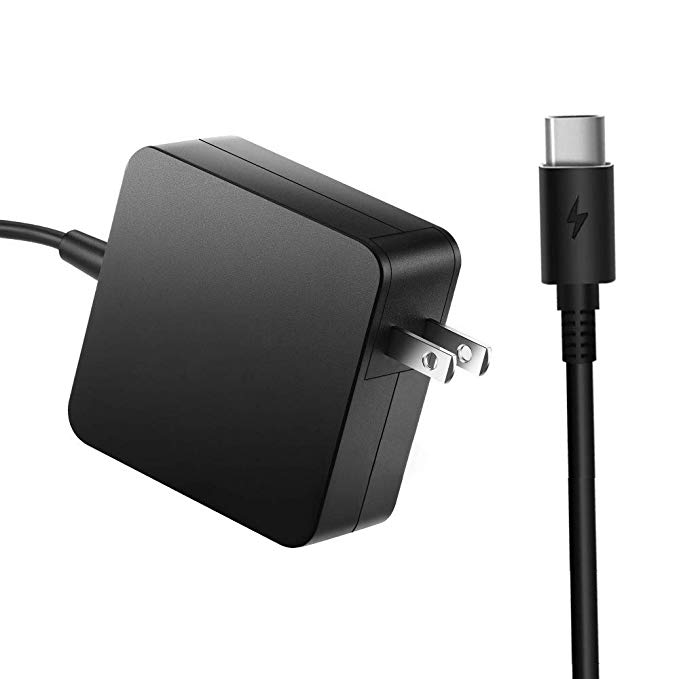 65W/61W USB-C Power Adapter Charger, Type-C Wall Adapter Power Delivery Fast Charge (PD) Compatible for New MacBook, MacBook Pro, Samsung Matebook, Huawei Matebook and Other Smart Devices with USB-C