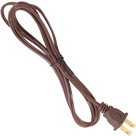 B&P Lamp Brown, 18/2 Plastic Covered Lamp Cord Sets (12 ft. SPT-1)