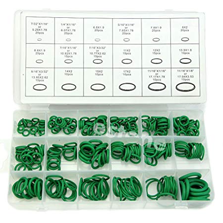 270pcs Rubber O-Ring Washer Seals Assortment Kit Heavy Duty Wire Rings for Professional Plumbing, Automotive, Garage, Plumber, Mechanic, Workshops, Repairs