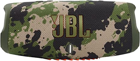 Jbl Charge 5 Portable Bluetooth Speaker with Deep Bass, Ip67 Waterproof and Dustproof, Up To 20 Hours of Playtime, Built-in Powerbank - Squad