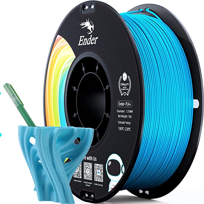 Creality PLA Filament, Official Upgrade Ender PLA  (Plus) Pro 3D Printer Filament, 1.75mm, 1kg(2.2lbs)/Spool, Dimensional Accuracy ±0.03mm,(Blue)