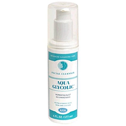 Aqua Glycolic Facial Cleanser, 6-Ounce Bottles (Pack of 2)