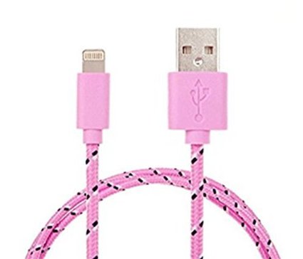 iphone 6 cable,Jackpower Lightning (10ft) Apple MFi Certified Lightning Cable / Charger Cord, for iPhone 6s/6s Plus/6/6 Plus/5s/5, iPad mini/4/3/2, iPad Pro Air 2 (Pink)
