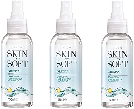 Avon Skin So Soft Original Dry Oil Spray 150ml - 3 Bottles