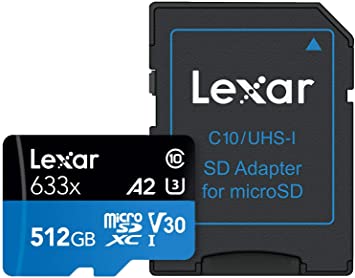 Lexar High-Performance 633x 512GB microSDXC UHS-I Card