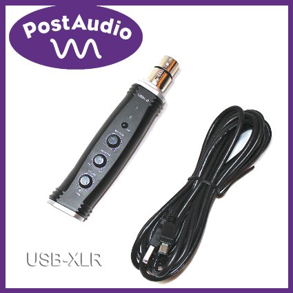 Post Audio XLR USB Converter with Preamp, Phantom Power, Headphone Output