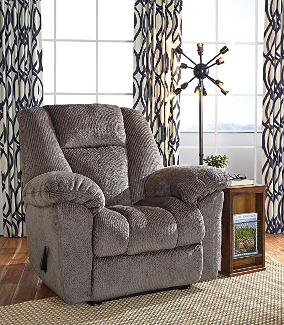 Nimmons Contemporary Fabric Taupe Color Zero Wall Recliner
