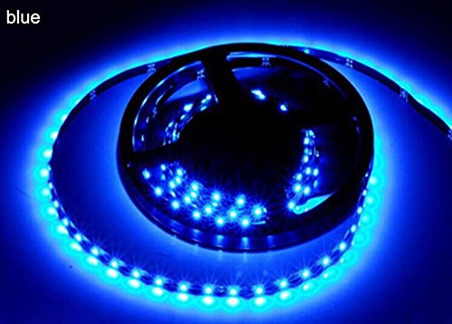 MEILI65288TM Blue LED Strip lighting Waterproof LED Flexible Light Strip 12V with 300 SMD 3258 LED 164 Ft  5 Meter