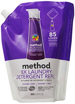 Method 8x Concentrated Laundry Detergent, Lavender Cedar, 85 Loads