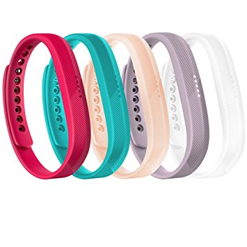 Maledan Replacement Accessories Bands for Fitbit Flex 2, Available in 11 Colors