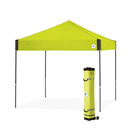 E-Z UP PR3SG10LA Pyramid Instant Canopy Popup Tent, 10x10 Limeade 10